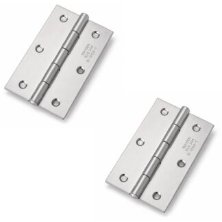 2 pieces of high-quality screw-on hinge, B-1059-1, size: 89 mm, from TAKIGEN, load capacity: 13 kg (29 lbs). Product Picture