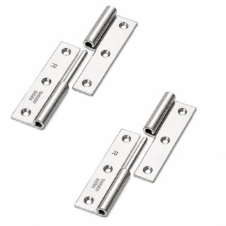 2 pieces of high-quality display hinge, B-1004-1-R, height: 75 mm, from TAKIGEN, load capacity: 15 kg (34 lbs), version: right. Product Image
