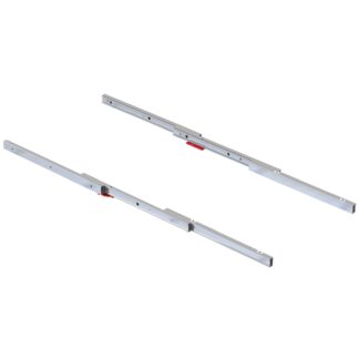 high-quality extendable table fitting, 2046369, extension length: 750 mm, from EMUCA, load capacity: 60 kg (132 lbs). Product image