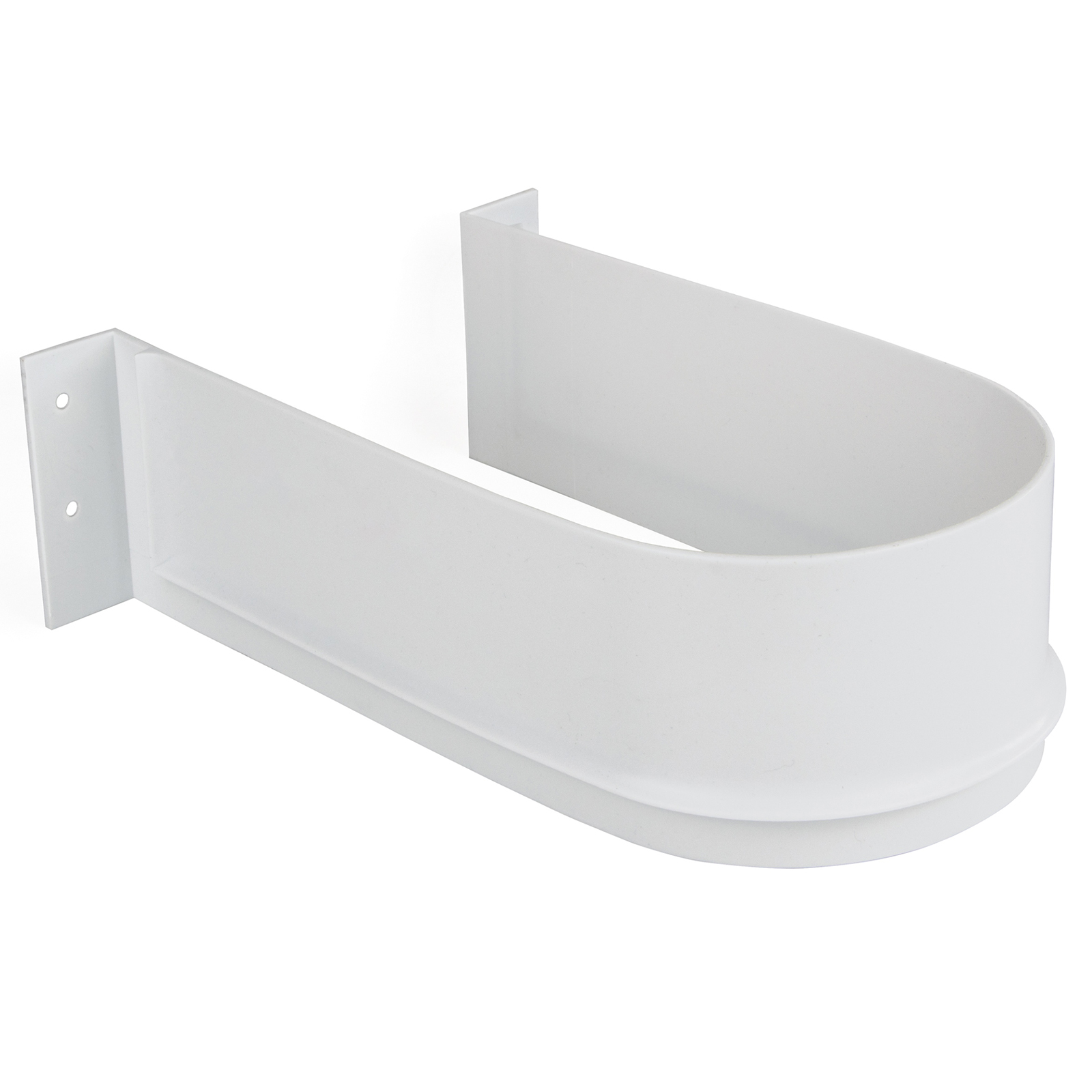 Curved siphon cut-out, made of plastic, surface: white, 3044415. siphon protection for vanity cabinet, kitchen cabinet, bathroom cabinet, siphon, drain and much more, by EMUCA