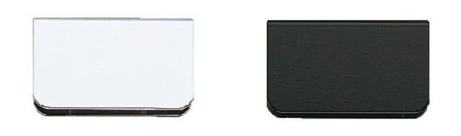 Counter plate for glass thickness 5 mm (13/64") K-110CR, 35 mm (1-3/8") by Sugatsune, chrome-plated. Example of a possible application