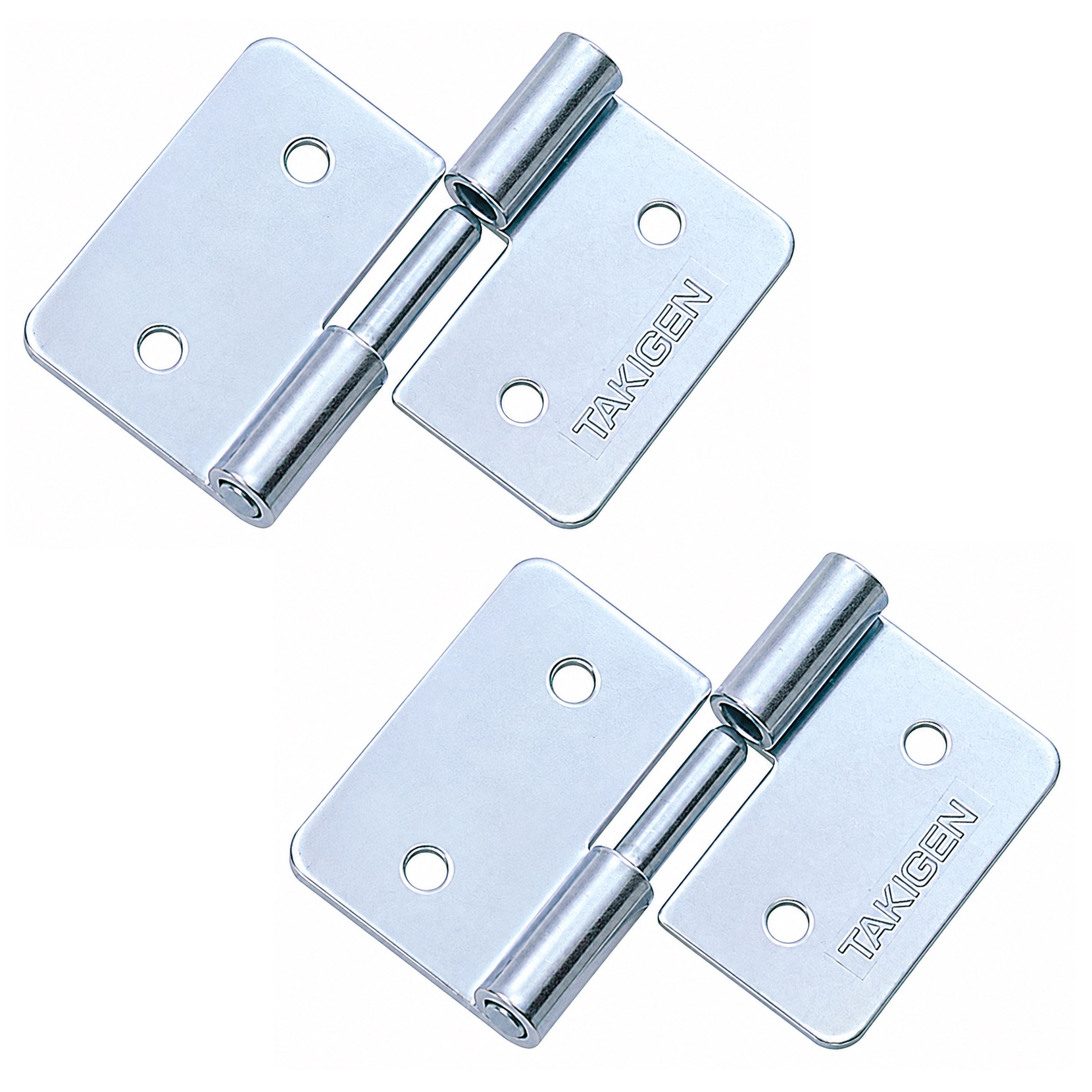 2 pieces compact lifting hinge, made of steel, load capacity: 2 kg (5 lbs), 35 mm (1-3/8"), version: right, B-56-R. Robust push-in hinge for small doors, maintenance hatches, electronics housings and much more, by TAKIGEN (Japan)
