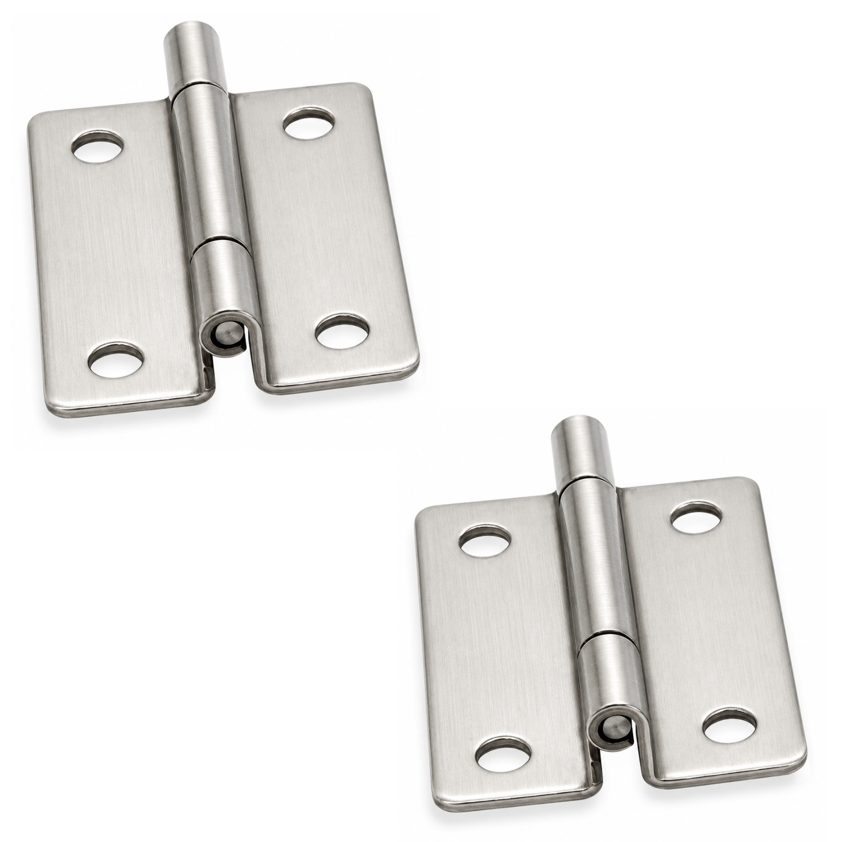 2pcs Compact Offset Hinge, TH-25SUS, Height: 35mm, by TOCHIGIYA, Load Capacity: 4.5kg (10lbs). Product Picture