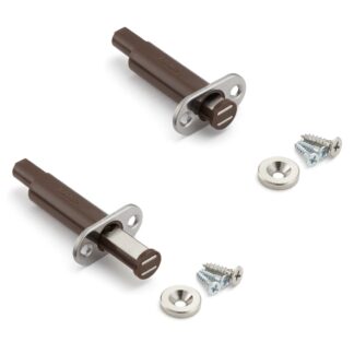 2 Stück Magnet-Druckschnäpper, zum Einbohren, inkl. Gegenplatte MC-U60 von Sugatsune. Produktbild