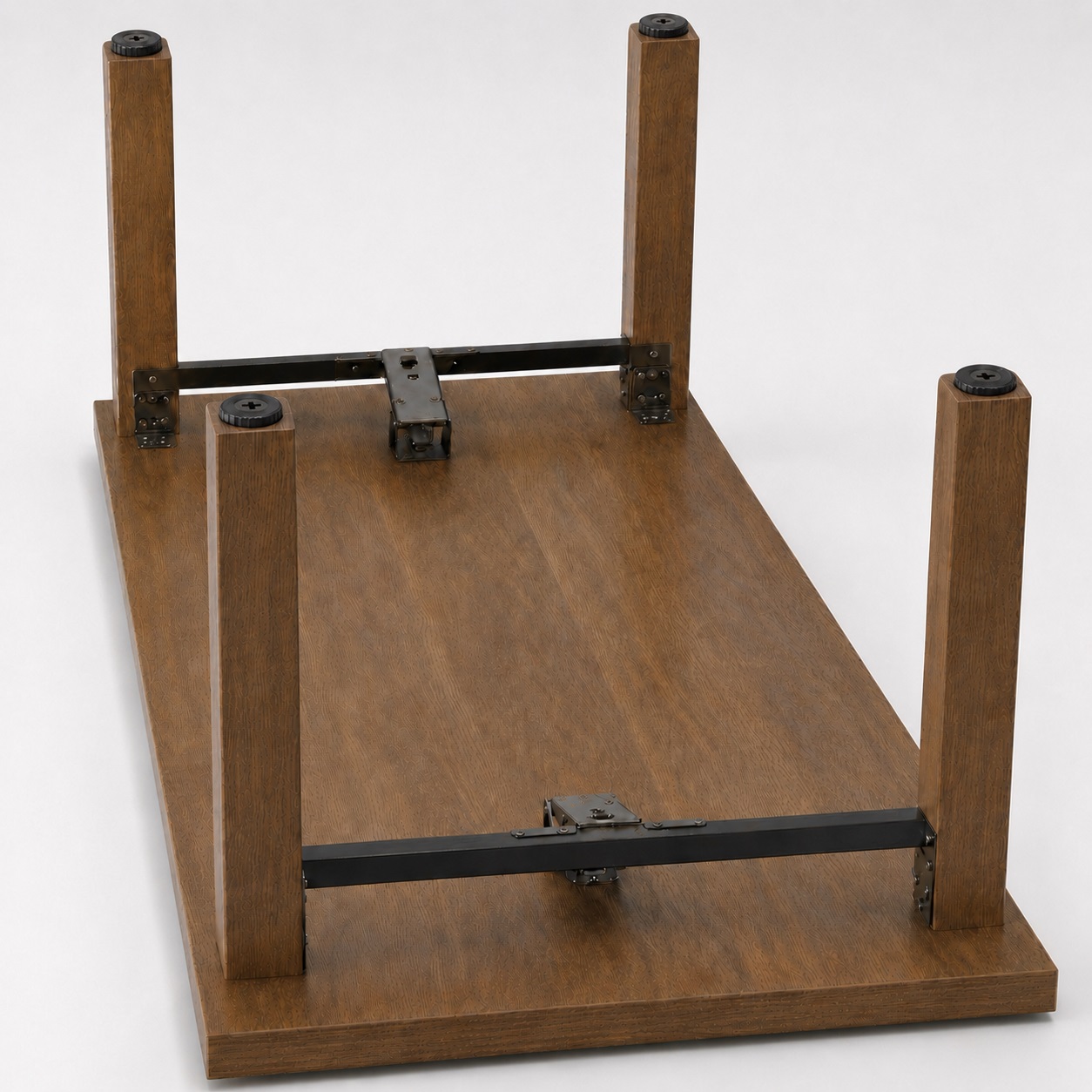4 pieces of robust furniture adjuster, load capacity: 600 kg (1323 lbs), surface: black, ⌀25 mm (63/64"), version: with Phillips socket for screwdriver, B572-25-BK. Adjustable foot for furniture and much more, by Kojima (Japan) - Image 6