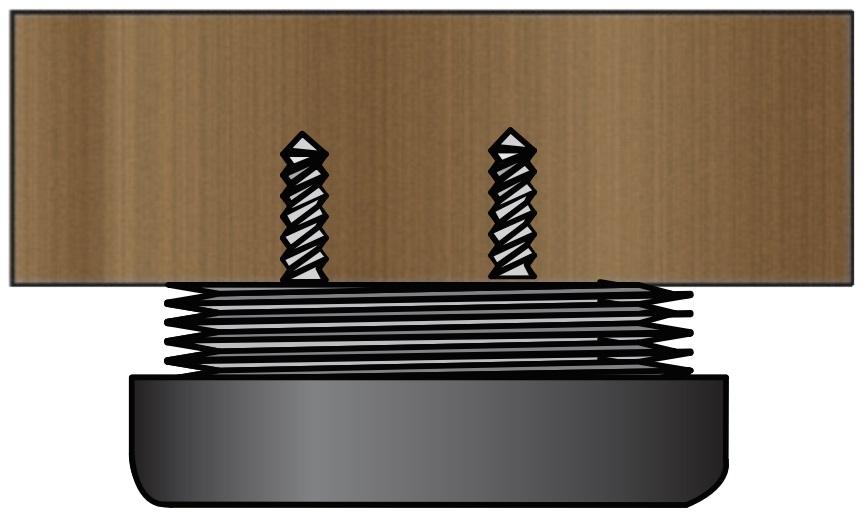 4 pieces robust furniture adjuster, load capacity: 400 kg (882 lbs), surface: black, ⌀19 mm (3/4"), version: standard, B571-19-BK. Adjustable foot for table legs, furniture legs, cabinet feet and much more, by Kojima (Japan) - Image 3