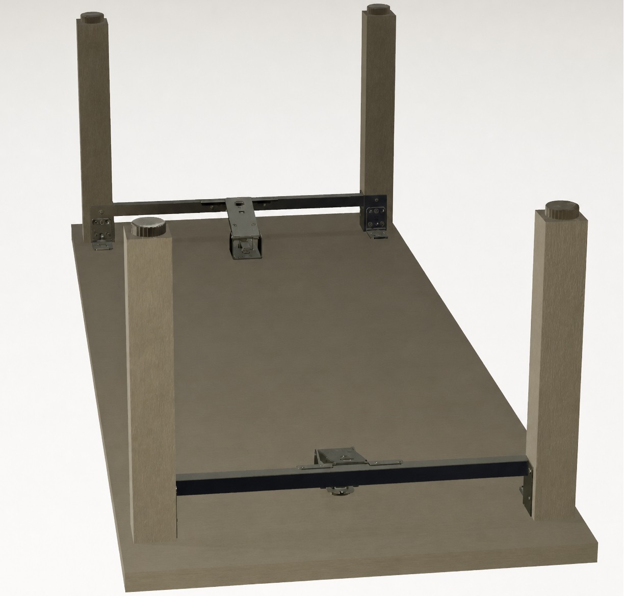 4 pieces of robust furniture adjuster, load capacity: 400 kg (882 lbs), surface: white, ⌀19 mm (3/4"), version: standard, B571-19-WH. Adjustable foot for table legs, furniture legs, cabinet feet and much more, by Kojima (Japan) - Image 6