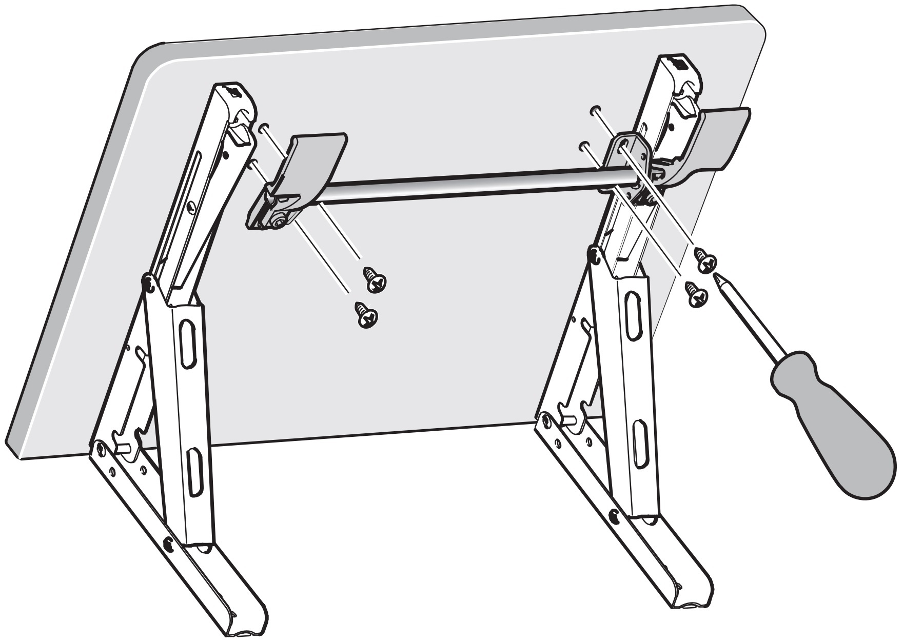 Practical connecting rod, version: for two folding consoles, EB-907560 and EB-907572. One-handed connection lever for Robust Soft by ROCA and EB-DA folding console, by Sugatsune / LAMP® (Japan) - Image 4