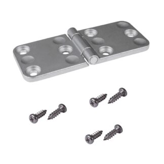 Robust heavy-duty furniture strap, incl. Screws, made of SCS13 stainless steel, finish: satin matt, 120 mm (4-23/32"), F136-50-RAW. Heavy-duty hinge for extra heavy door, extra heavy flap and much more, by Kojima (Japan)