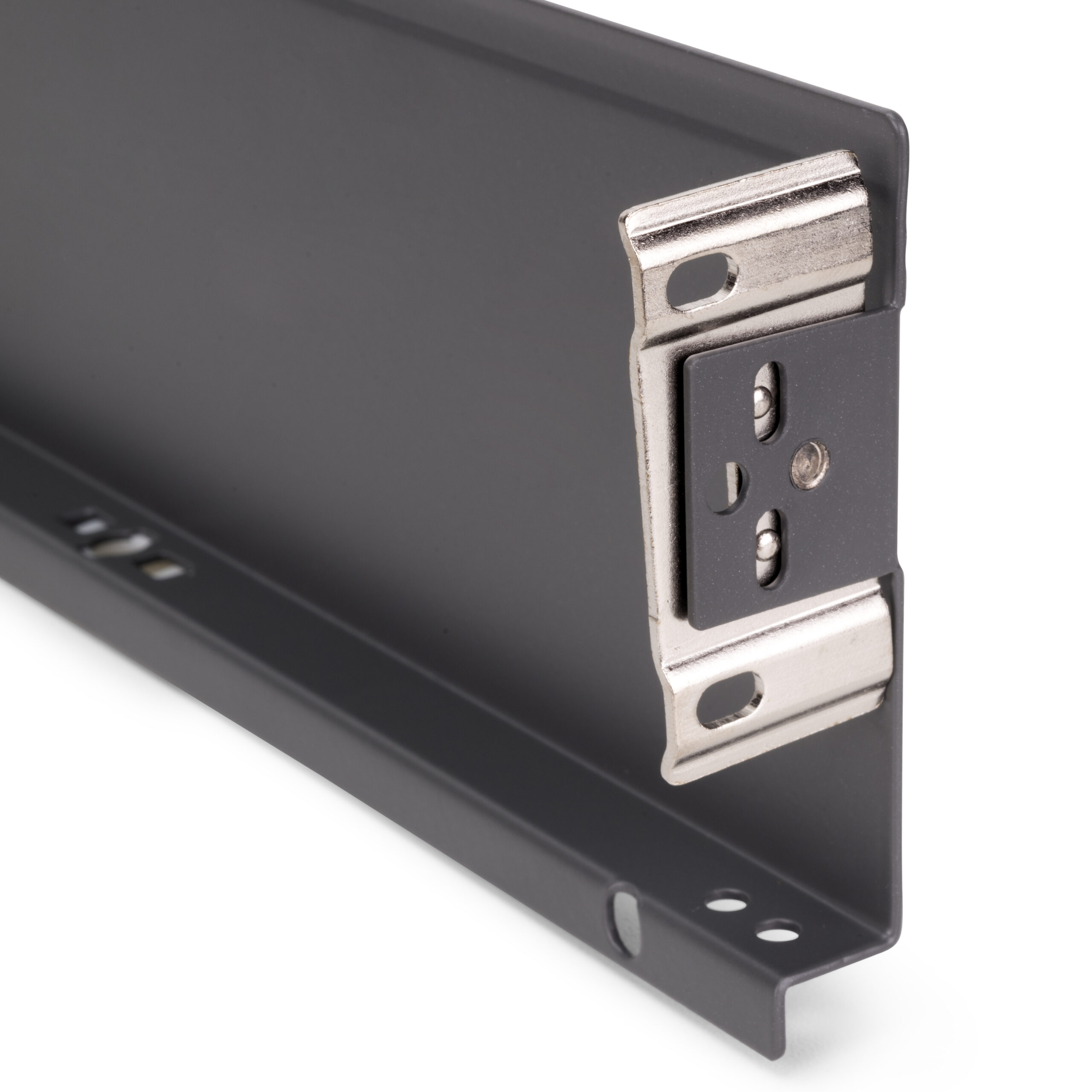 Drawer set, with extra thin frames, height: 88 mm (3-15/32"), surface: anthracite grey, 350 mm (13-25/32"), version: partial pull-out with soft-close, 3275135. drawer set for kitchen furniture and much more, by EMUCA - Image 2