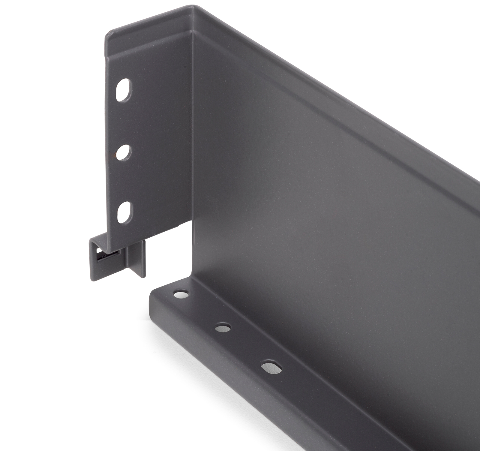 Drawer set, with extra thin frames, height: 88 mm (3-15/32"), surface: anthracite grey, 450 mm (17-23/32"), version: partial pull-out with soft-close, 3275335. drawer set for kitchen furniture and much more, by EMUCA - Image 7