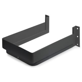 High-quality siphon cut-out, made of plastic, surface: anthracite grey, 3011923. Rectangular siphon protection for vanity unit, kitchen cabinet, bathroom cabinet, siphon, drain and much more, by EMUCA