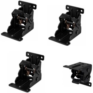 4 pieces Robust table leg folding fitting, B205-KTL-BK, from Kojima, black. Product Image