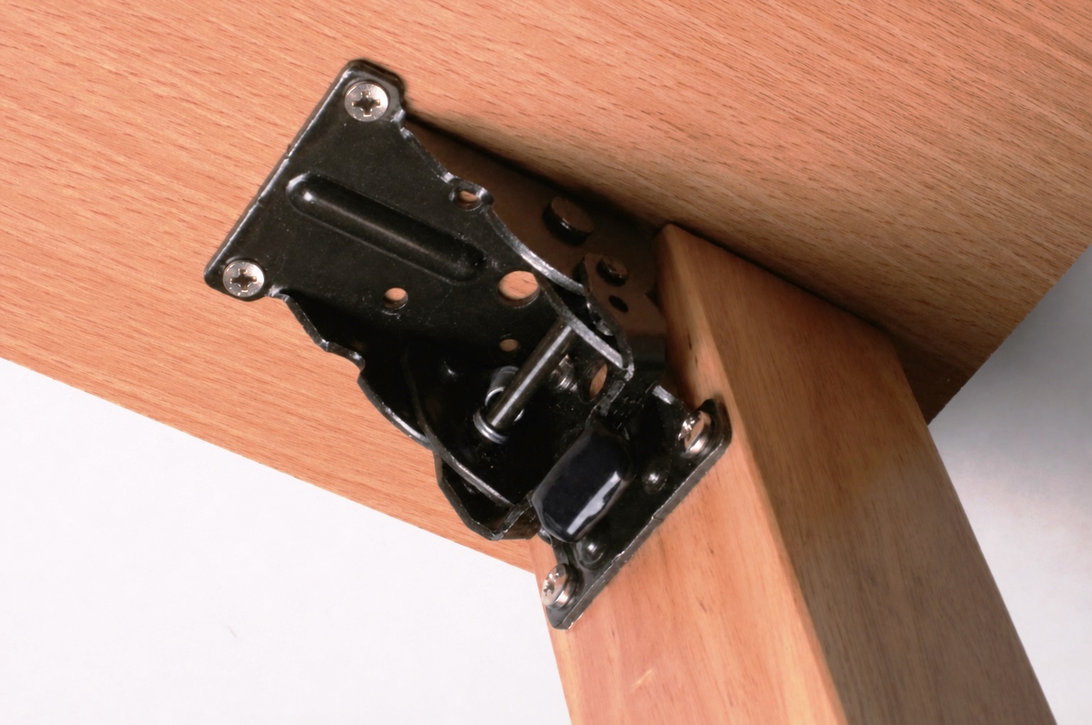 4 pieces Robust table leg folding fitting, made of steel, surface: galvanized, yellow, B205-KTL-BK. Folding Table Leg Attachment for Low Tables, Coffee Tables, Wooden Table Legs and More,Kojima (Japan) - Image 6