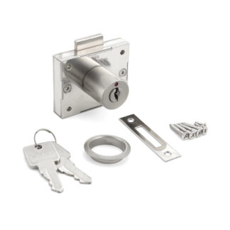 Cabinet Lock with Display, Keyed 2200QL-24-B, by Sugatsune / LAMP (Japan)