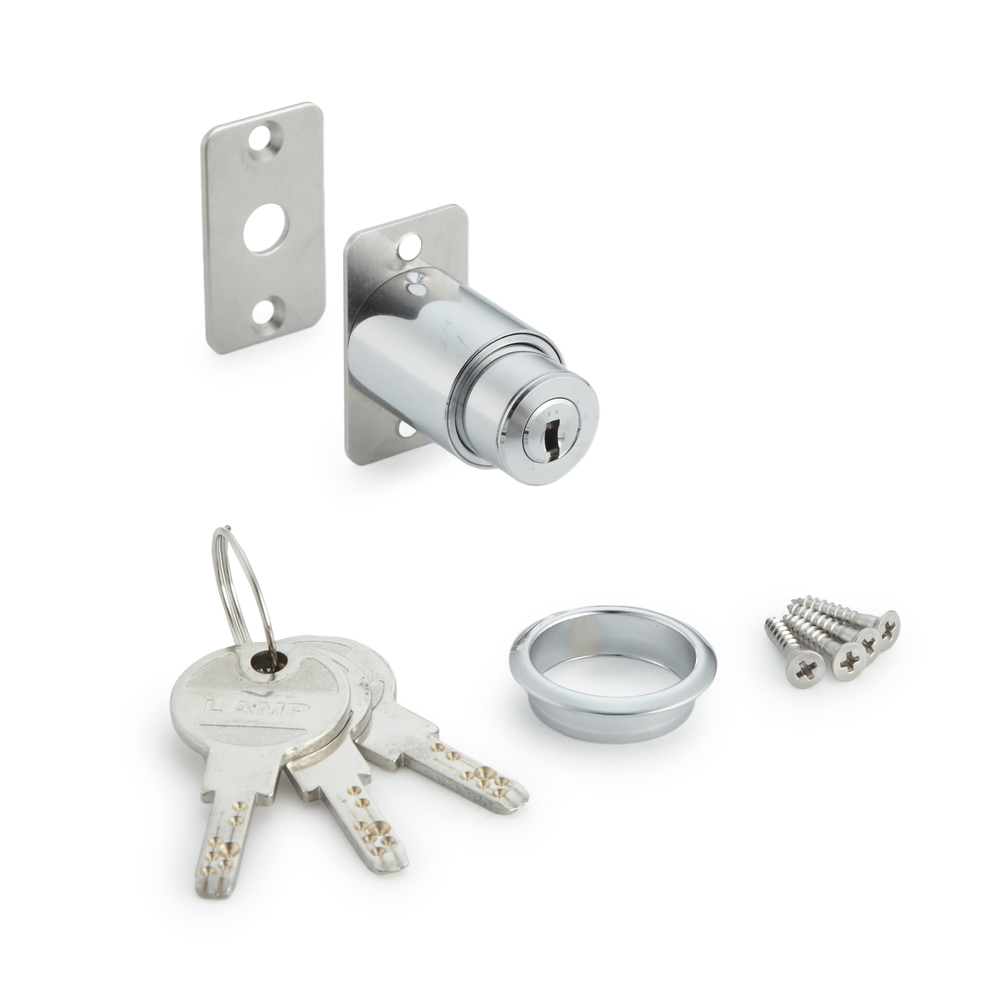 Keyed alike pressure lock 2400M-20-D, by Sugatsune / LAMP (Japan)