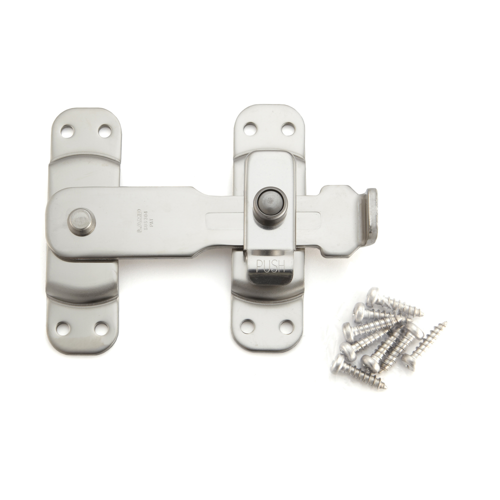 SUS304 (V2A) Stainless Steel Bar Latch, with BLL-120 Spring, by Sugatsune / LAMP (Japan)