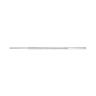 Guide rails made of corrosion-resistant stainless steel SUS304 (V2A), partial extension, nominal length: 500 mm, ESR2021-500. 3/4 excerpt, by Sugatsune / LAMP (Japan)