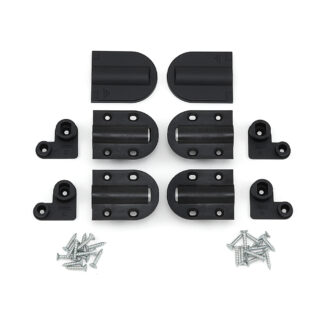 Hinge with Soft-Close Damping, with Cover, Black HG-JHM20-80BL, by Sugatsune / LAMP (Japan)