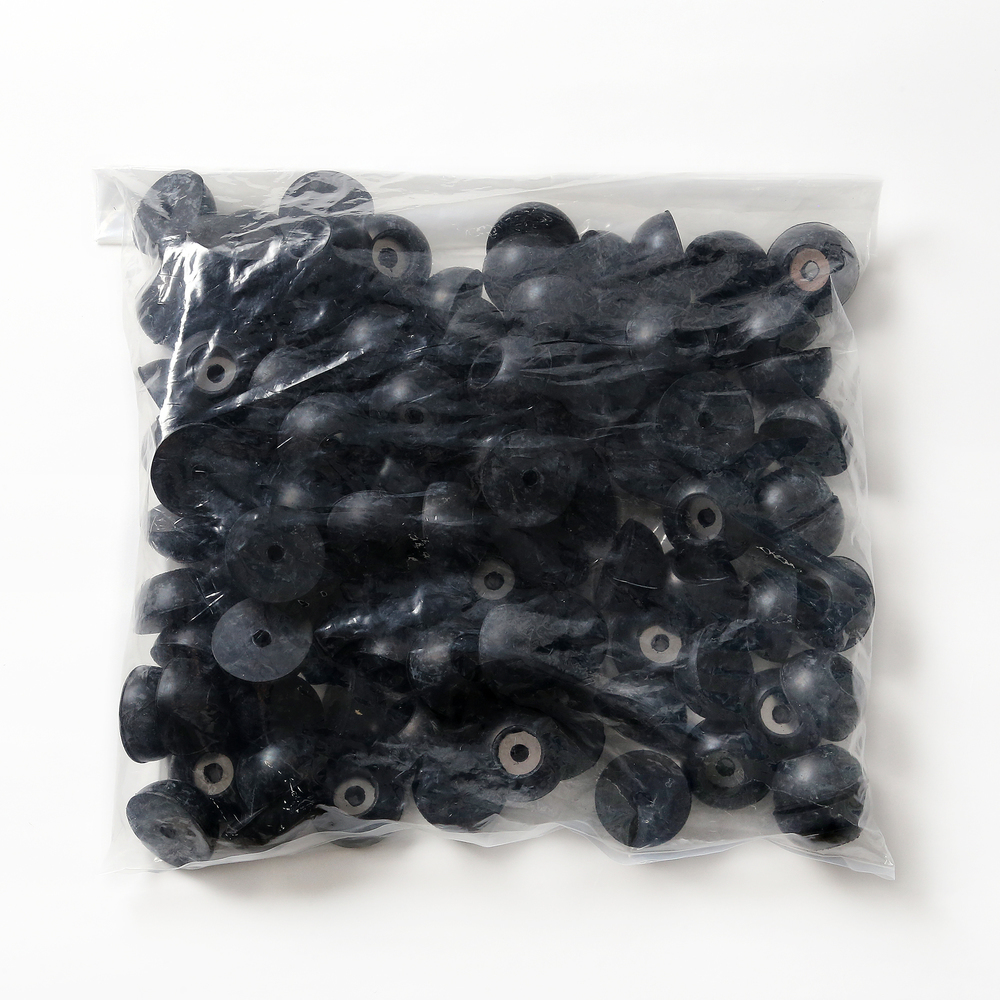 Adjustable foot, rubber, pack of 100 K-3617-P100, by Sugatsune / LAMP (Japan)