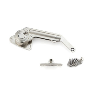 Soft-down flap fitting, short arm NSDX-10RK-TV, by Sugatsune / LAMP (Japan)