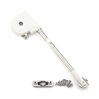 Soft-down flap fitting, surface: white, SDS-C100-W, by Sugatsune / LAMP (Japan)
