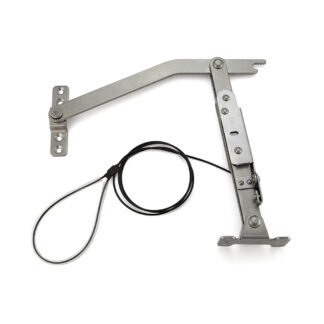 Door stop, with wire rope hoist YA-2020WR, length: 395 mm, by Sugatsune / LAMP (Japan)