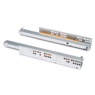Underfloor runners, load capacity: 30 kg (67 lbs), 450 mm (17-23/32"), version: full extension with soft-close, 3124405. High-quality underfloor pull-outs for wooden drawers, wooden drawers, wooden shelves and much more, from EMUCA